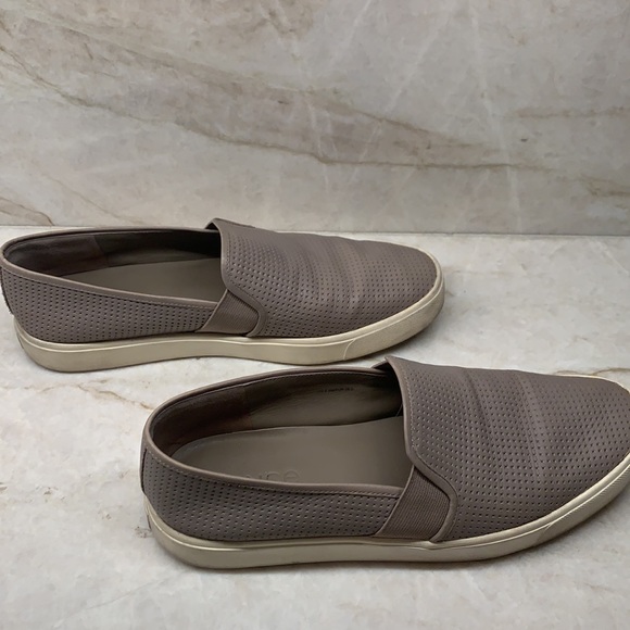 Vince Blair Perforated Leather Slip-On Sneakers - Picture 6 of 9